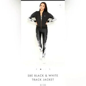 Goldsheep SBE BLACK & WHITE TRACK JACKET